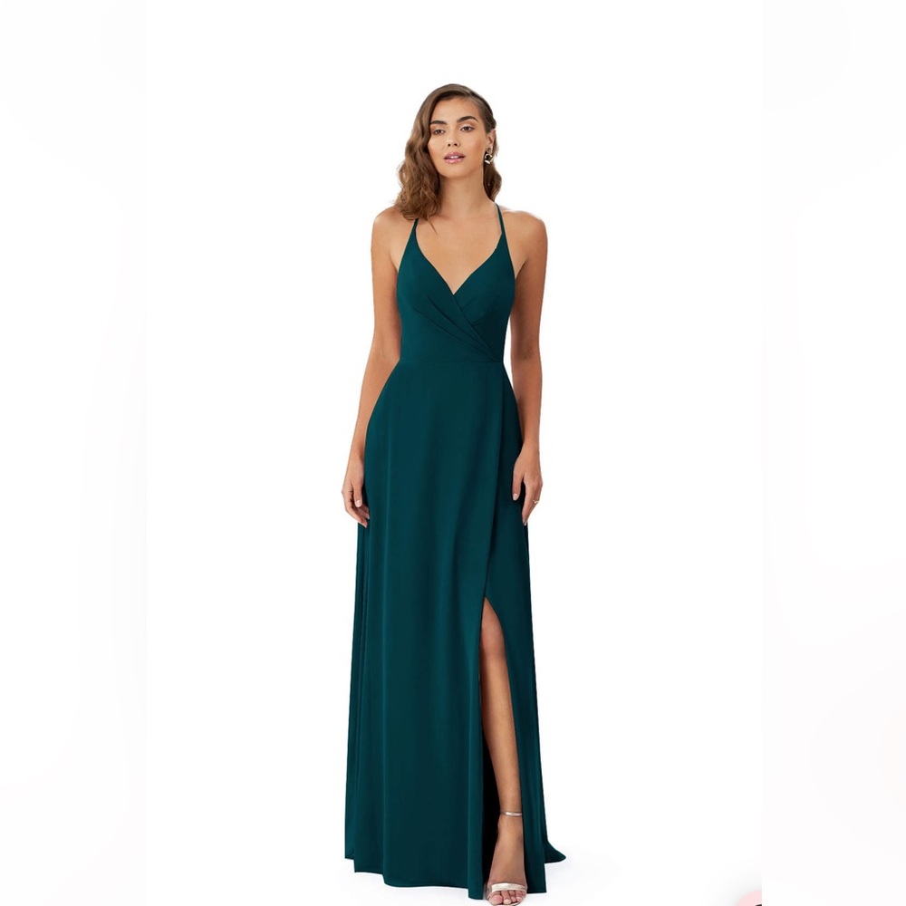 Dark Green Azazie Davis Bridesmaid Dress